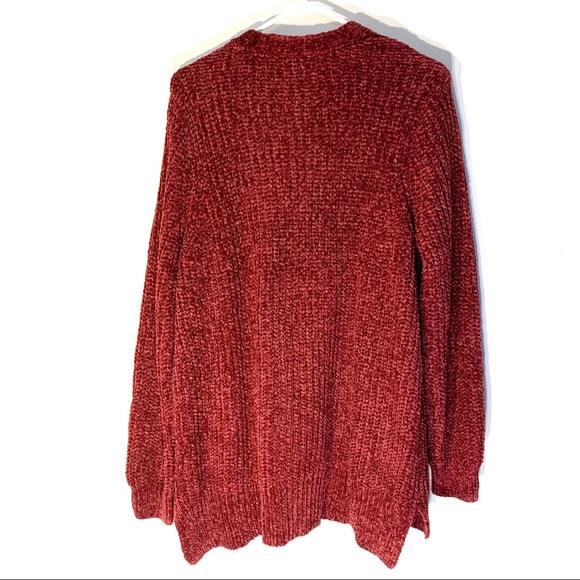 Seven7 Burgundy Chenille Cardigan Sweater - Picture 5 of 9